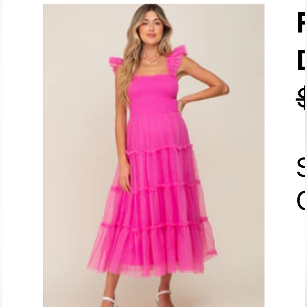 NWT PinkBlush pink tulle dress
